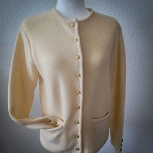 EUC Casual Corner Button-down Off White Cardigan, size SP